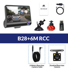 Set meal: B28+6M RCC, Classification: 8G SD CARD - 1080P High-definition Three-record Driving Recorder