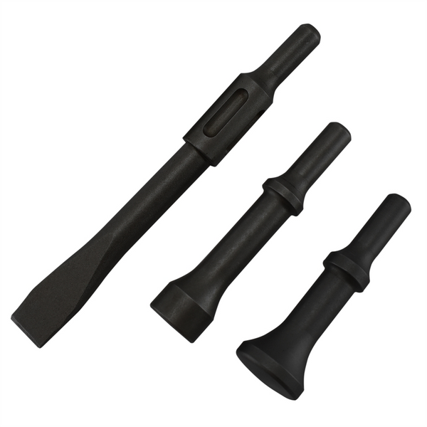 Astro Pneumatic Chisel and Hammer Bit 3-Piece Set with .498 Shank