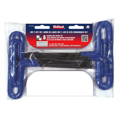 Eklind Tool Company HEX KEY SET 8 PC T-HANDLE 6IN. METRIC 2-10MM CUSH