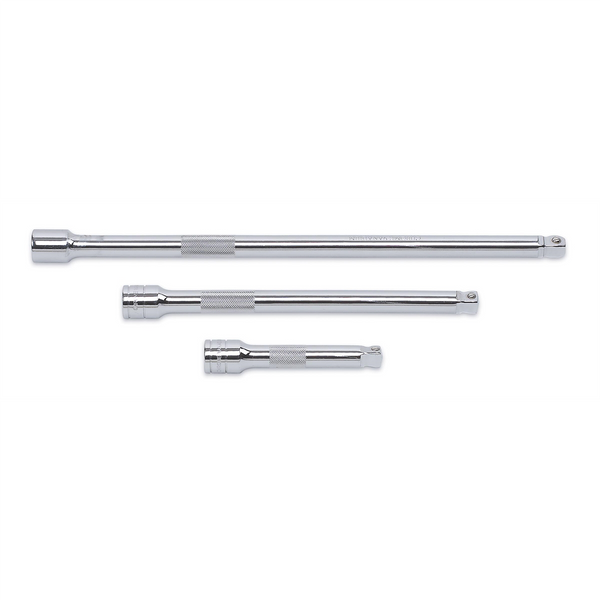 GearWrench 3 Piece 1/2 Inch Drive Wobble Extension Set 5 Inch, 10 Inch & 15 Inch
