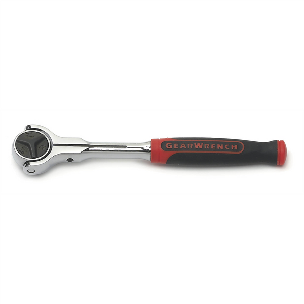 GearWrench 1/4 Inch Drive 72-Tooth Dual Material Roto Ratchet 6-3/4 Inch
