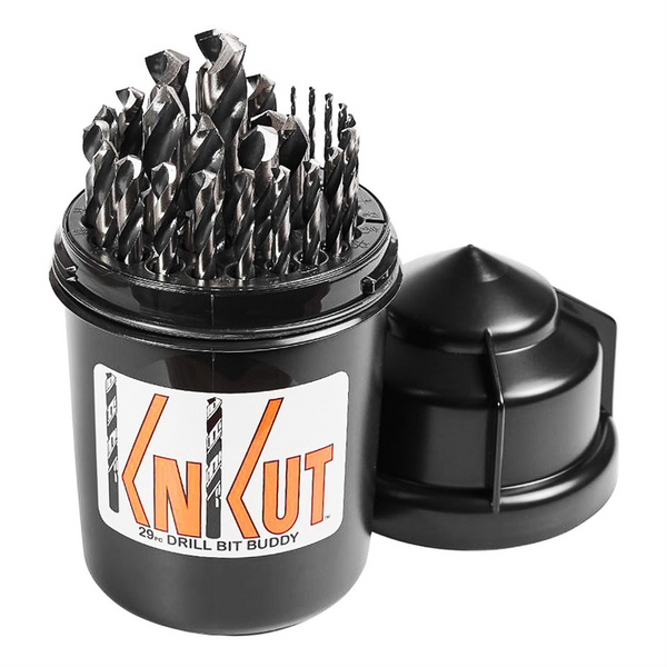 KnKut KnKut 29 Piece Drill Buddy Jobber Length Drill Bit Set 1/16"-1/2" by 64ths