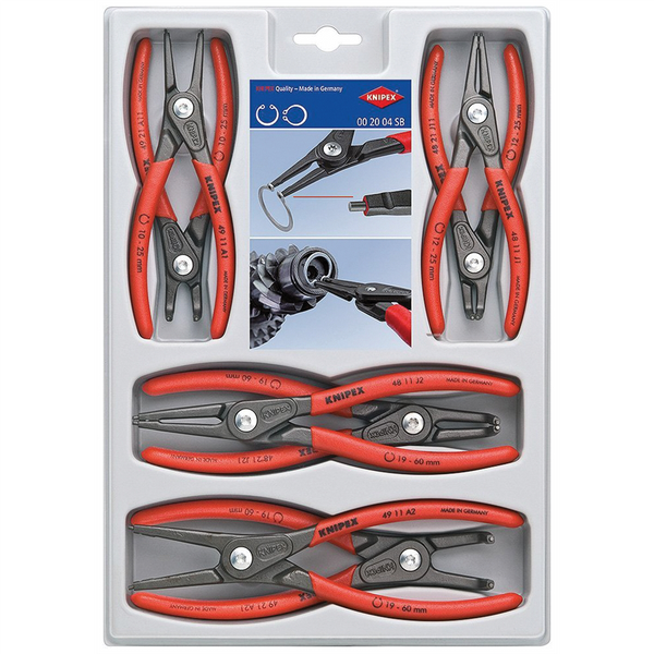 KNIPEX 8 Pc. Precision Circlip Pliers Set