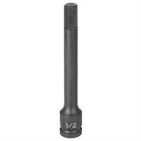 Grey Pneumatic 1/2" Drive x 8mm Hex Driver 6" Length