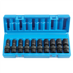 Grey Pneumatic 3/8" Dr. 10 Pc. Semi Deep Metric Universal Set