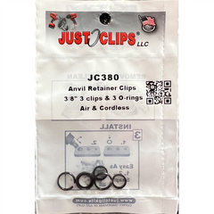Just Clips 12PACK 3/8 ANVIL RETAINER CLIP REFILL KIT