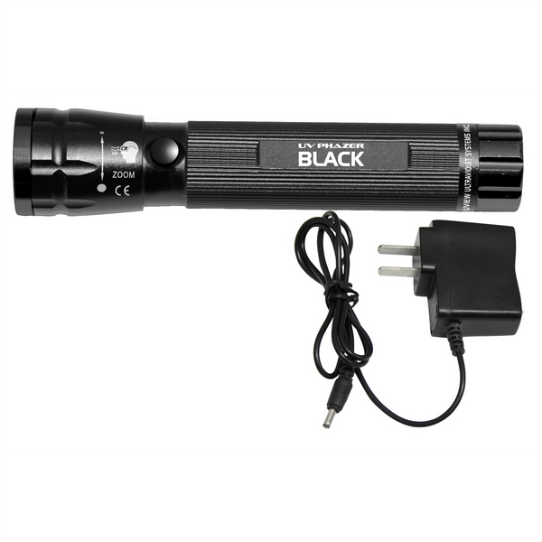 UVIEW Phazer Black (Rechargeable) True UV Light