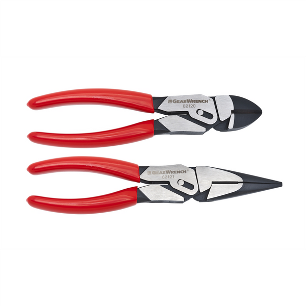 GearWrench 2 Piece 8 Inch PivotForce Compound Action Plier Set