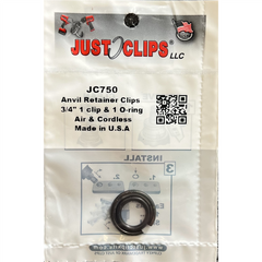 Just Clips Anvil Retainer 3/4 in. Clip Refill Kit (Pack of 5)