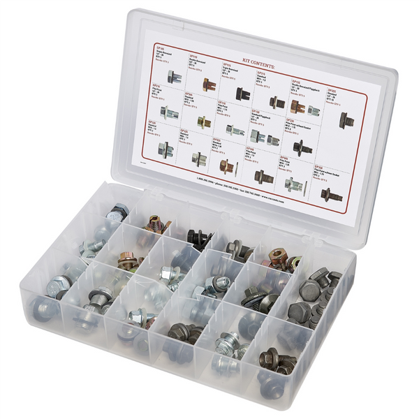 S.U.R.&R. Oil Drain Plug Assortment - 76 Pieces with Corresponding Gaskets