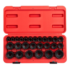 SUNEX 26-Piece 1/2 in. Drive Metric Impact