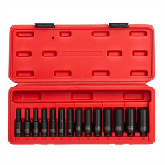 SUNEX 14-Piece 1/4 in. Drive Deep Metric Ma