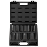 SUNEX 1/2" Drive 14 Piece Metric Deep Impact Socket Set
