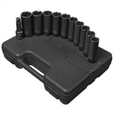 SUNEX 11 PC. EXTRA DEEP SAE/METRIC SKT SET