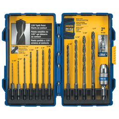 Hanson 12 Piece Black Oxide Hex Shank Drill Bit Set