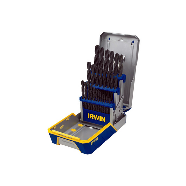 Hanson 29 PC DRILL BIT INDUSTRIAL SET CASE BLACK OXIDE