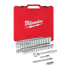 Milwaukee Tool 3/8" Drive 56pc Ratchet & Socket Set - SAE & Metric
