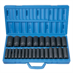 Grey Pneumatic 26 PC 1/2" DR DEEP LENGTH METRIC MASTER SET