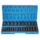 Grey Pneumatic 26 PC 1/2" DR 12 PT DEEP LENGTH METRIC SET