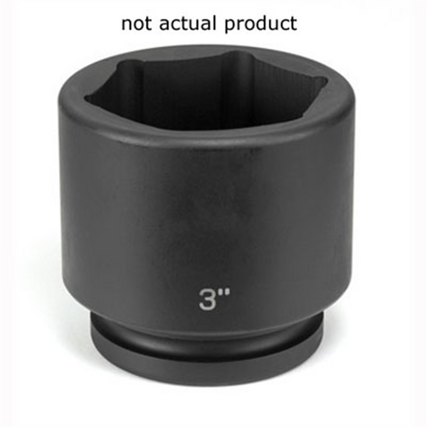 Grey Pneumatic SOC 3-3/4 1"D IMP 6PT BLK
