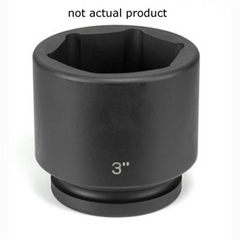 Grey Pneumatic SOC 3-3/4 1"D IMP 6PT BLK