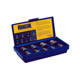 Hanson BOLT EXTRACTOR SET 9PC 1/4"-3/4" W3/8" DRIVE