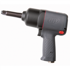 Ingersoll Rand 1/2 Inch Air Impact Wrench, 2 Inch Ext Anvil, Heavy Duty, 650 ft-lb Torque, Friction Ring Retainer, Pistol Grip