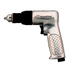 Ingersoll Rand 3/8 Inch Keyed Chuck Air Drill, 2000 RPM, 0.5 HP, 2.65 in-lb Torque, Pistol Grip