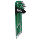 TITAN 13 Pc. Xtra Long Arm Torx Key Set-Tamper Proof