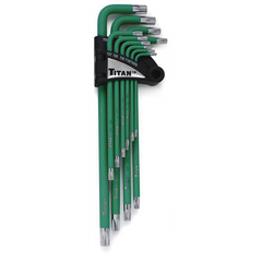 TITAN 13 Pc. Xtra Long Arm Torx Key Set-Tamper Proof