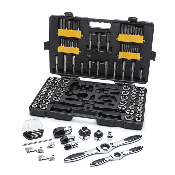 GearWrench 114 Piece SAE/Metric Ratcheting Tap and Die Set