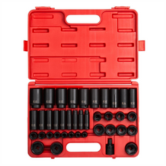 SUNEX 1/2" Drive 39 Piece SAE Deep Impact Socket Set