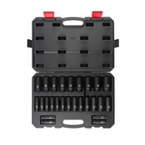SUNEX 26-Piece 1/2 in. Drive Deep Metric Im