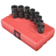 SUNEX SOCKET SET IMPACT 3/8IN. DRIVE 7PC STD SAE UNIV