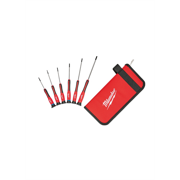 Milwaukee Tool 6 PC Precision Screwdriver Set w/ Case