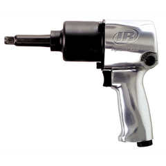 Ingersoll Rand 1/2 Inch Air Impact Wrench, 2 Inch Ext Anvil, Super Duty, 600 ft-lb Torque, Friction Ring Retainer, Pistol Grip
