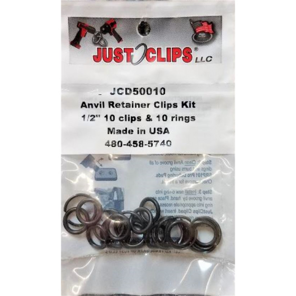 Just Clips 10-pk 1/2" clip o-ring kit