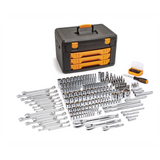 GearWrench 243 Piece 6 Point Mechanics Tool Set Inch 3 Drawer Storage Box