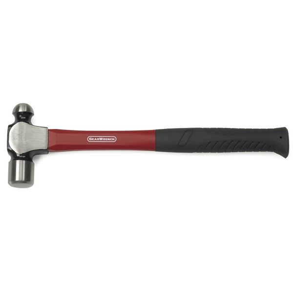 GearWrench 24 Ounce Ball Pein Hammer with Fiberglass Handle