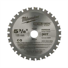 Milwaukee Tool 5-3/8" Metal & Stainless Cutting Circular Saw Blade
