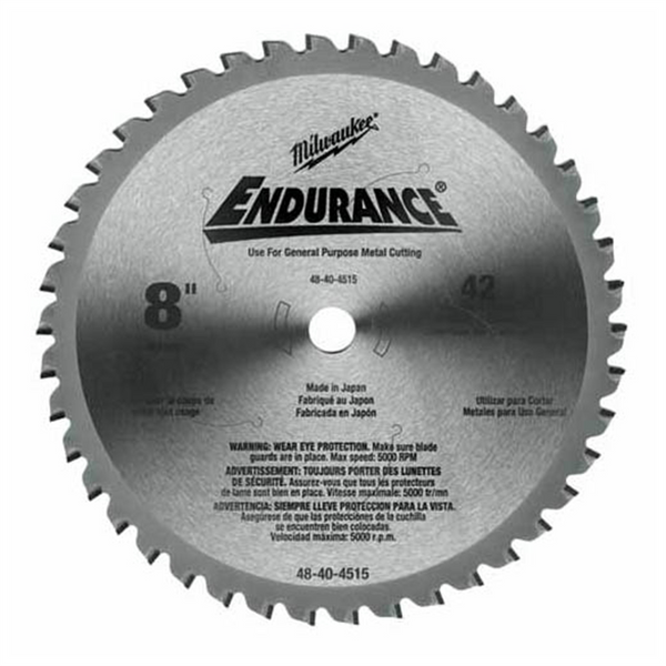 Milwaukee Tool 8" Metal & Stainless Cutting Circular Saw Blade