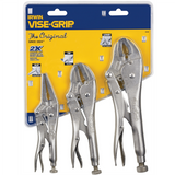 Vise Grip 323S  3 Pc. Tool Set Contains One Each: 10WRr, 7Rr and 6LNr Locking Tools