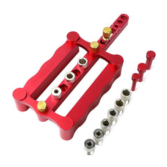 Color: Red - Woodworking Straight Hole Puncher Combo