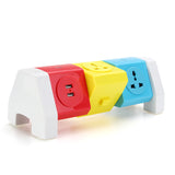 Alardor ALD-3W6KLU 250V Rotating Socket Intelligent Patch Panel USB Plug Board Power Strip