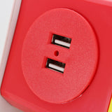 Alardor ALD-3W6KLU 250V Rotating Socket Intelligent Patch Panel USB Plug Board Power Strip