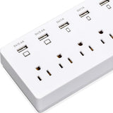 ELEGIANT 5V 1A/2.4A 6 Port USB Fast Charger 6 US Jack Plug Power Adapter Switching Socket