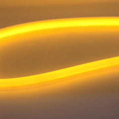 2Pcs 45cm/60cm Flexible Car Soft Tube LED Strip Light Angel Eye DRL Daytime Running Headlight Lamp 5 Color - Color: Yellow 2pcs, Size: 60cm