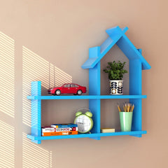 Color: Blue - Children's Bookshelf Wall Shelf