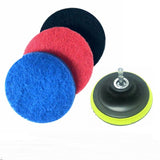 style: 3 scouring pans with joints, Color: 12cm scouring pad - Electric Scouring Pad, Electric Cleaning Brush, Floor Tile Cleaning Artifact