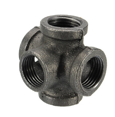 Size: DN15 - Malleable Cast Iron Black Pipe Fittings Loft Crafts Pipe Fittings